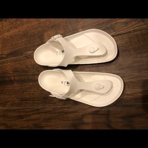 Women’s white Birkenstock